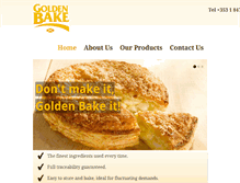 Tablet Screenshot of golden-bake.com